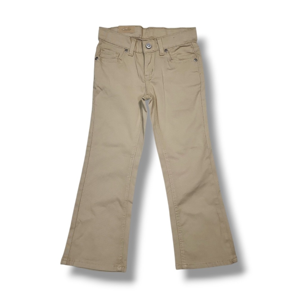 Sonoma Bootcut Adjustable Waist Tan Pants Girls Size 6 Regular